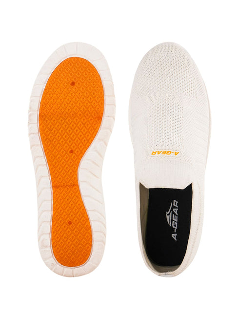 AGR-002 White Men's Walking Shoes